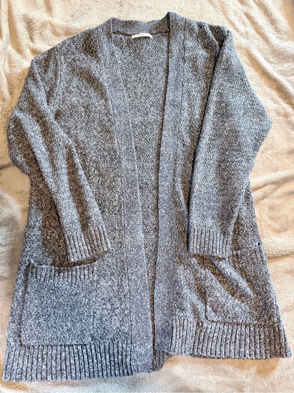 Pink Clover Navy Blue Open-Front Women's Cardigan